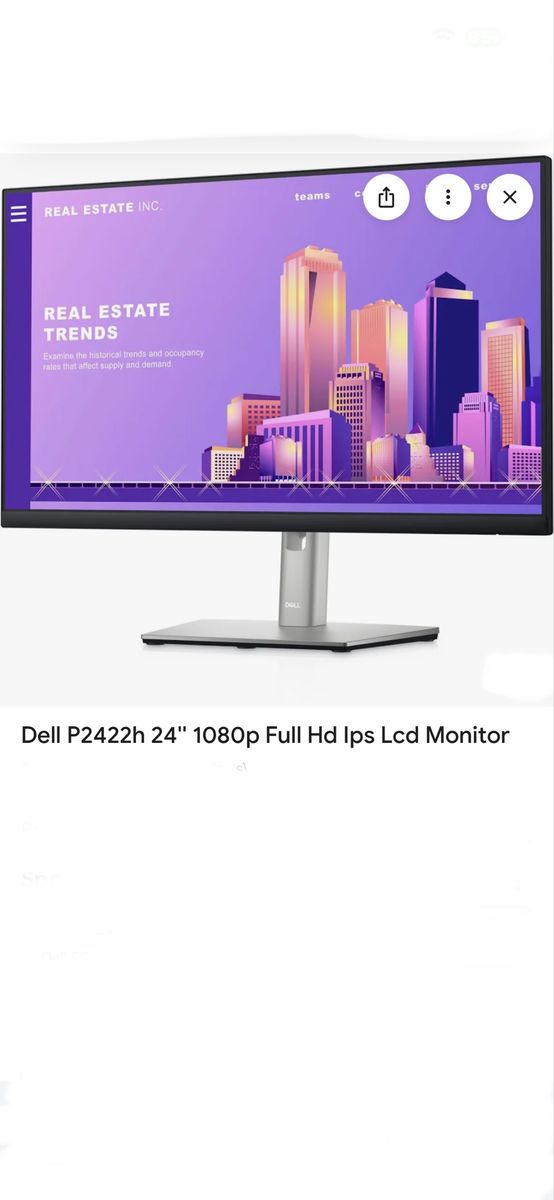 Dell 24 Monitor P2422H 23.8-inch Full HD business display featuring a 1920 x 1080 resolution