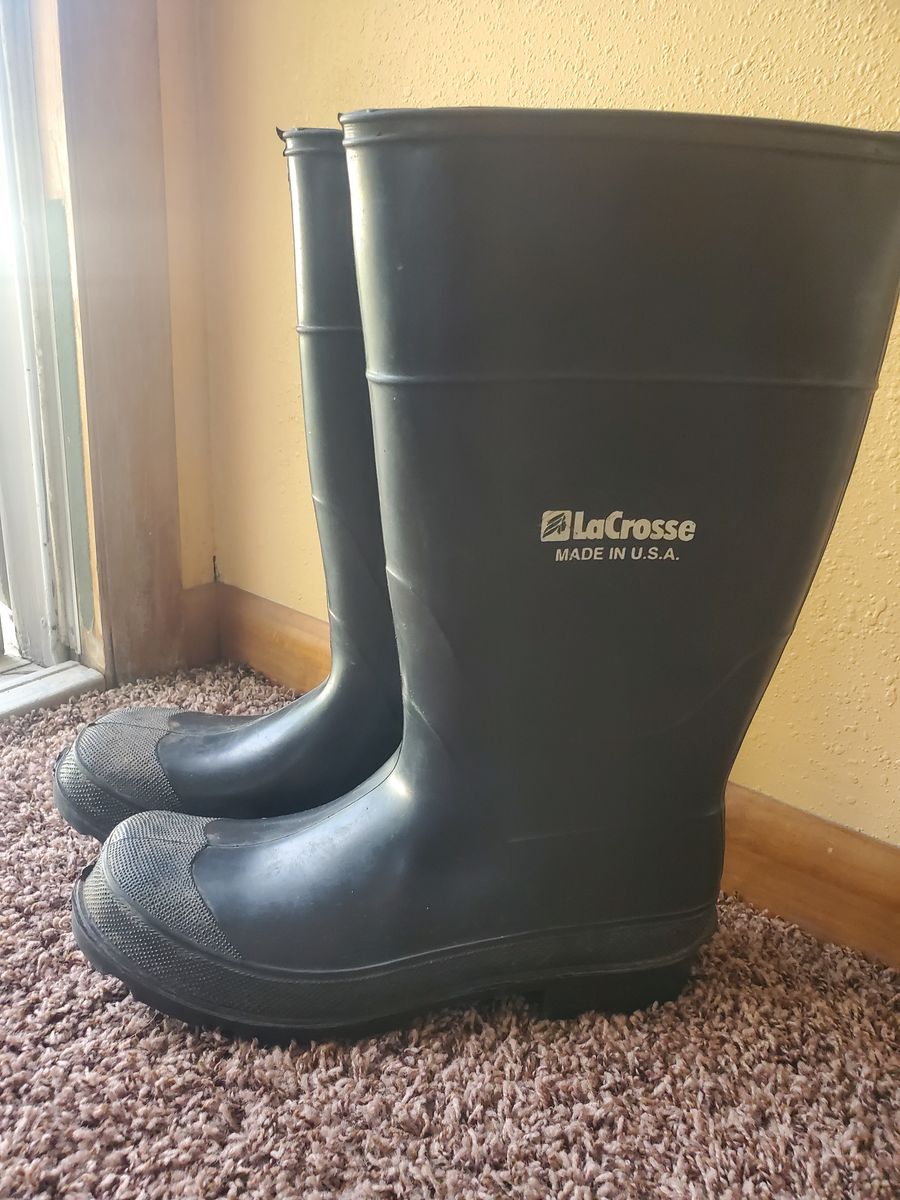 LaCrosse rubber boots, men's 11