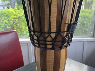 Ashiko Drum - Beautiful Two Tone Wood - Full Sized