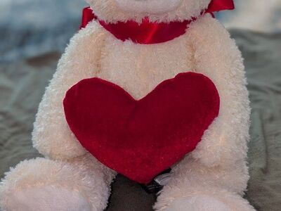 16" Teddy Bear, Holding Heart, Bearington Collecti