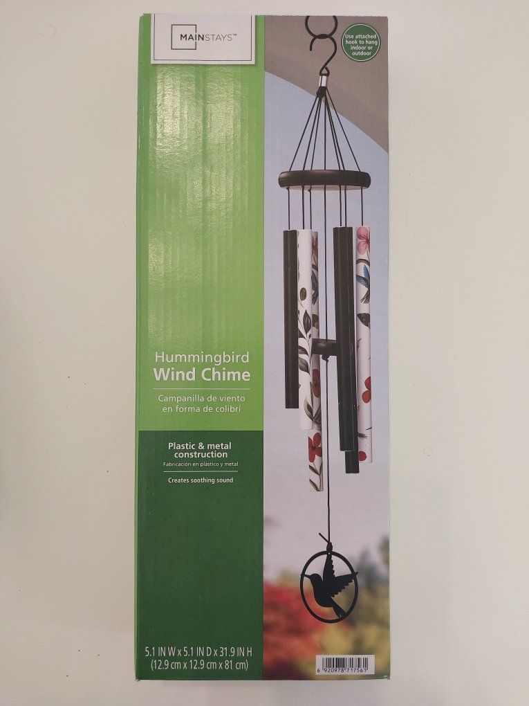 Hummingbird Floral Wind Chime