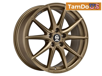 Sparco DRS 17x7.5 ET48 5x112 Rally Bronze Wheels Set (4) Center Bore 73.1mm