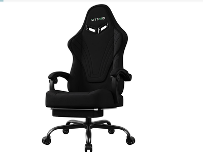 Brand New Gaming Chair, Big and Tall Gaming Chairs with Footrest and Lumbar Support, Comfortable Ergonomic Fabric