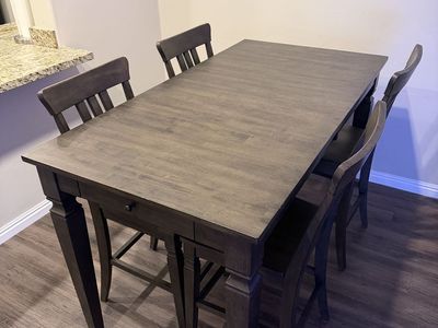 Solid Wood Dining Table & Chairs