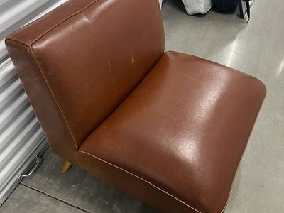 Brown leather chair