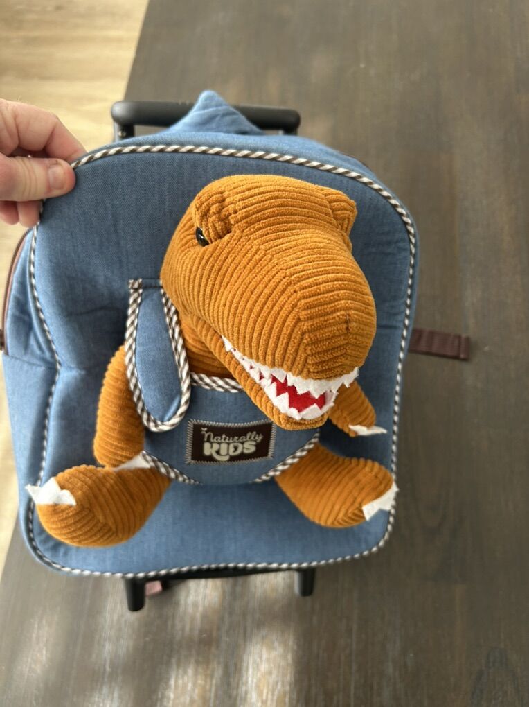 Naturally Kids Dinosaur Backpack/rollerbag-new