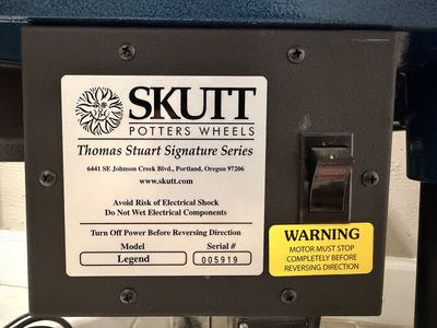 SKUTT Thomas Stuart Signature Series Legend Pottery Wheel with Foot Pedal