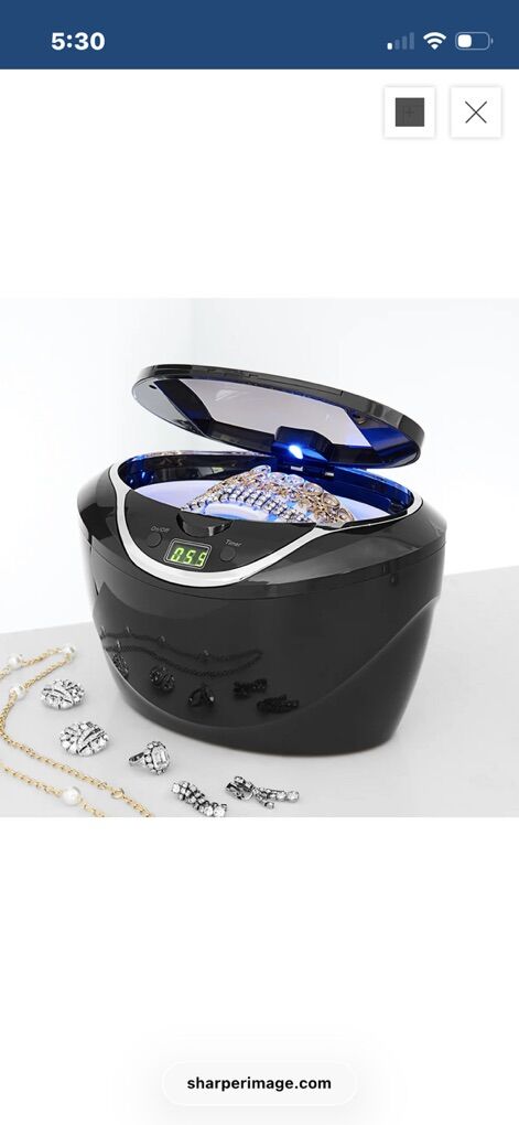 NEW Sharper Image Ultrasonic Jewelry Cleaner