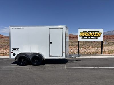2026 ALCOM 6X12 Tandem XLT Pro Stealth Series Enclosed Cargo with Side Door and Rear Ramp