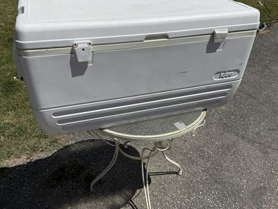 Igloo MaxCold 120 Qt Cooler - White, Used for Camping, Picnics, Tailgating