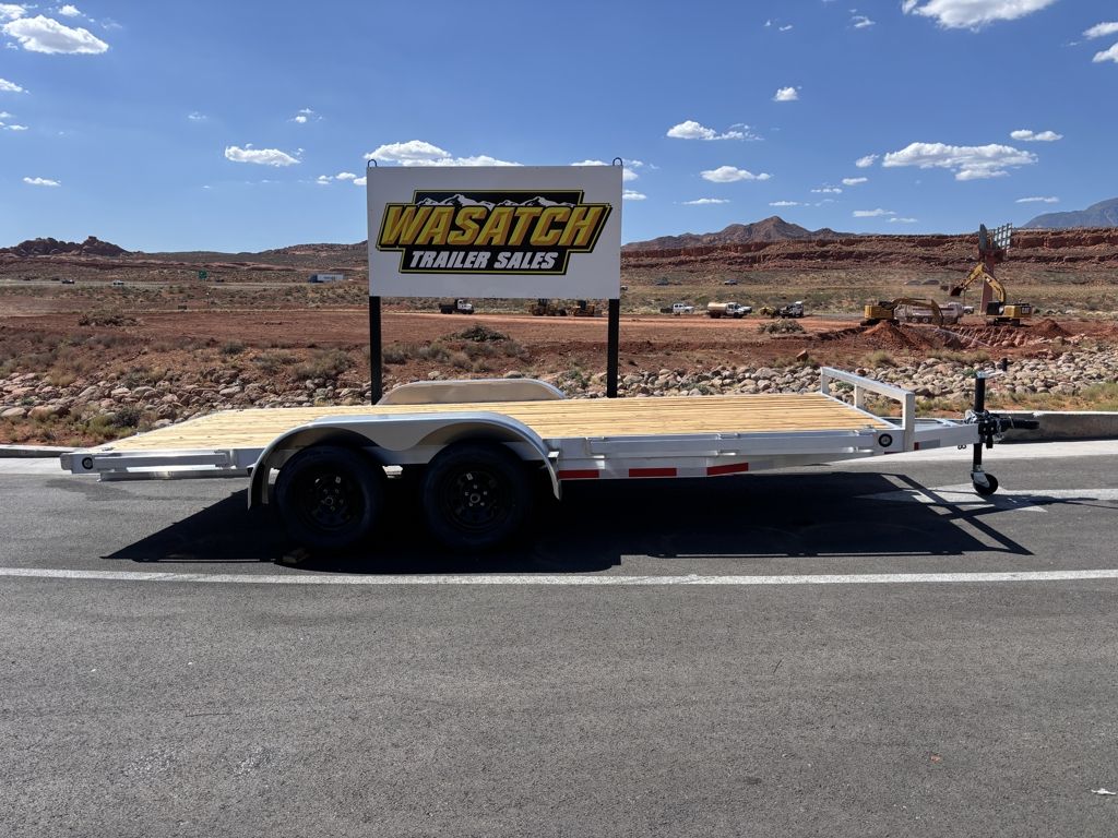 2026 Baughman Products 7X16 7K Aluminum Car Hauler Trailer with Slide Out Ramps