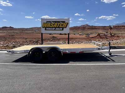 2026 Baughman Products 7X16 7K Aluminum Car Hauler Trailer with Slide Out Ramps