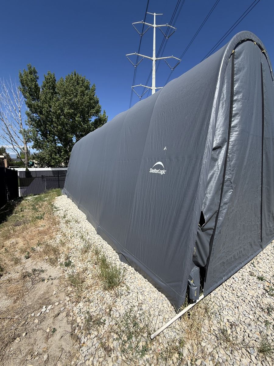 Shelterlogic car port tarp shed