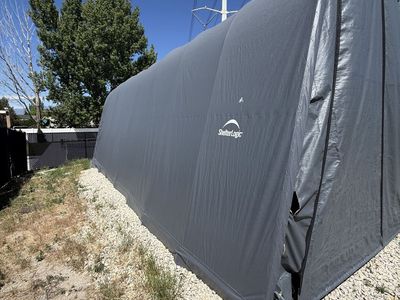 Shelterlogic car port tarp shed