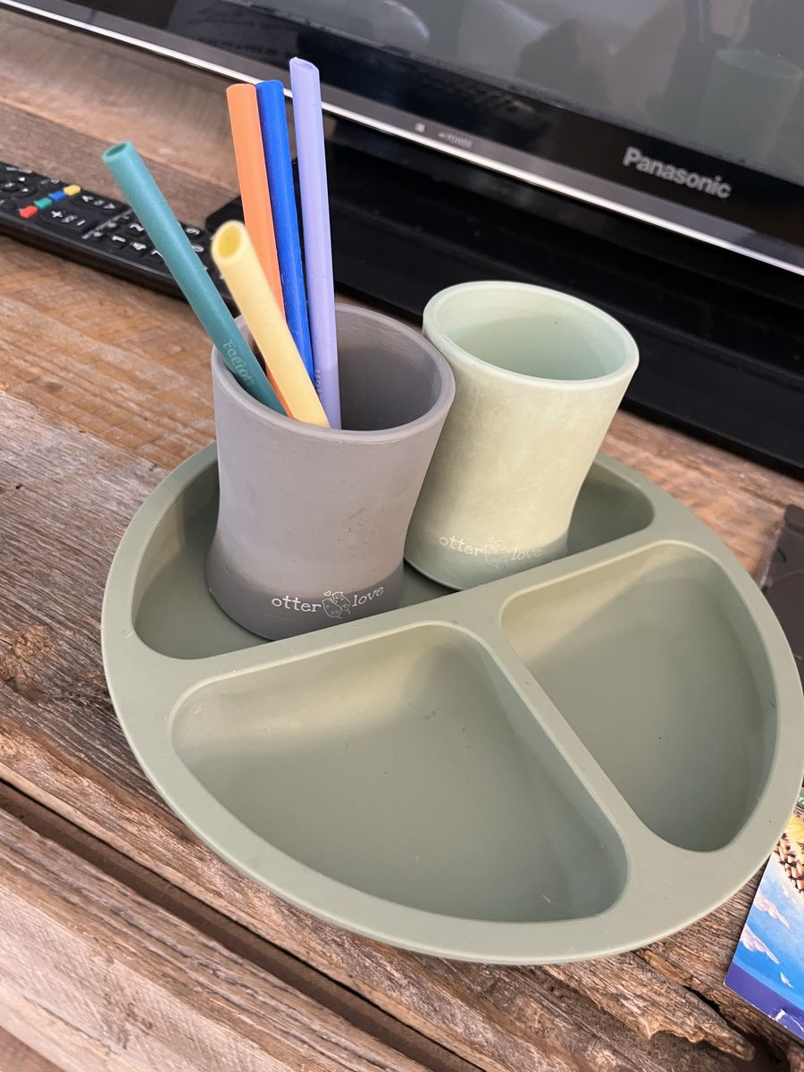 Toddler Plate Cup Straws