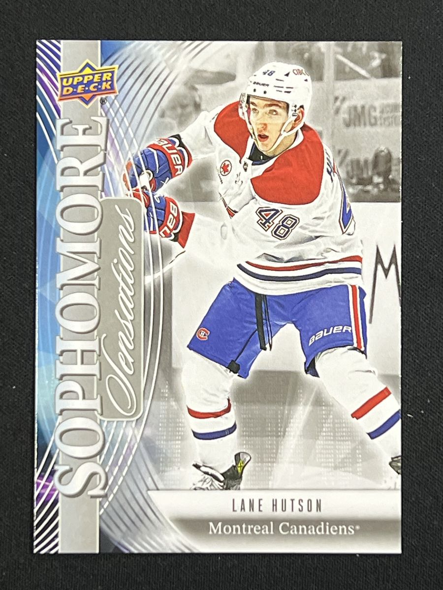 2025-26 Upper Deck Lane Hutson Sophomore Sensations Card #SO-2 Montreal Canadiens
