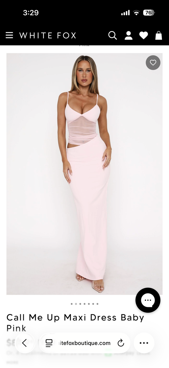 White Fox Boutique “Call Me Up” Maxi dress