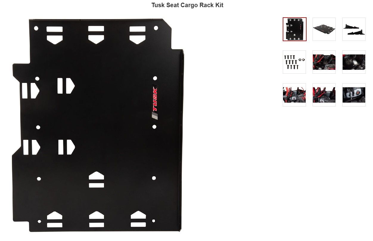 Honda Talon Tusk Seat Cargo Rack Drivers side rear Part # 1844700013