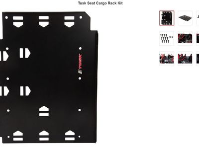 Honda Talon Tusk Seat Cargo Rack Drivers side rear Part # 1844700013