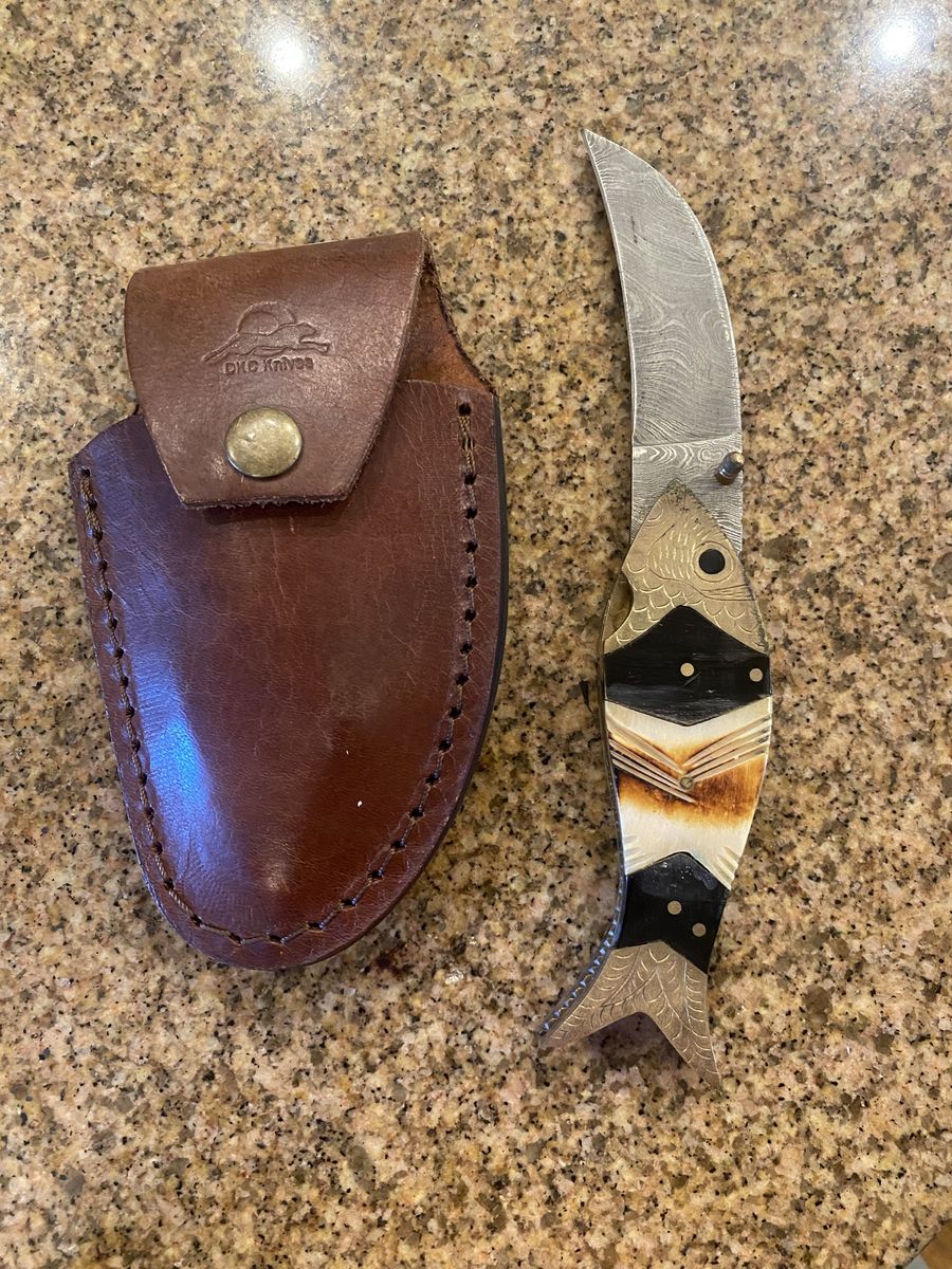 DKC Camel-Bone Collectible Pocketknife
