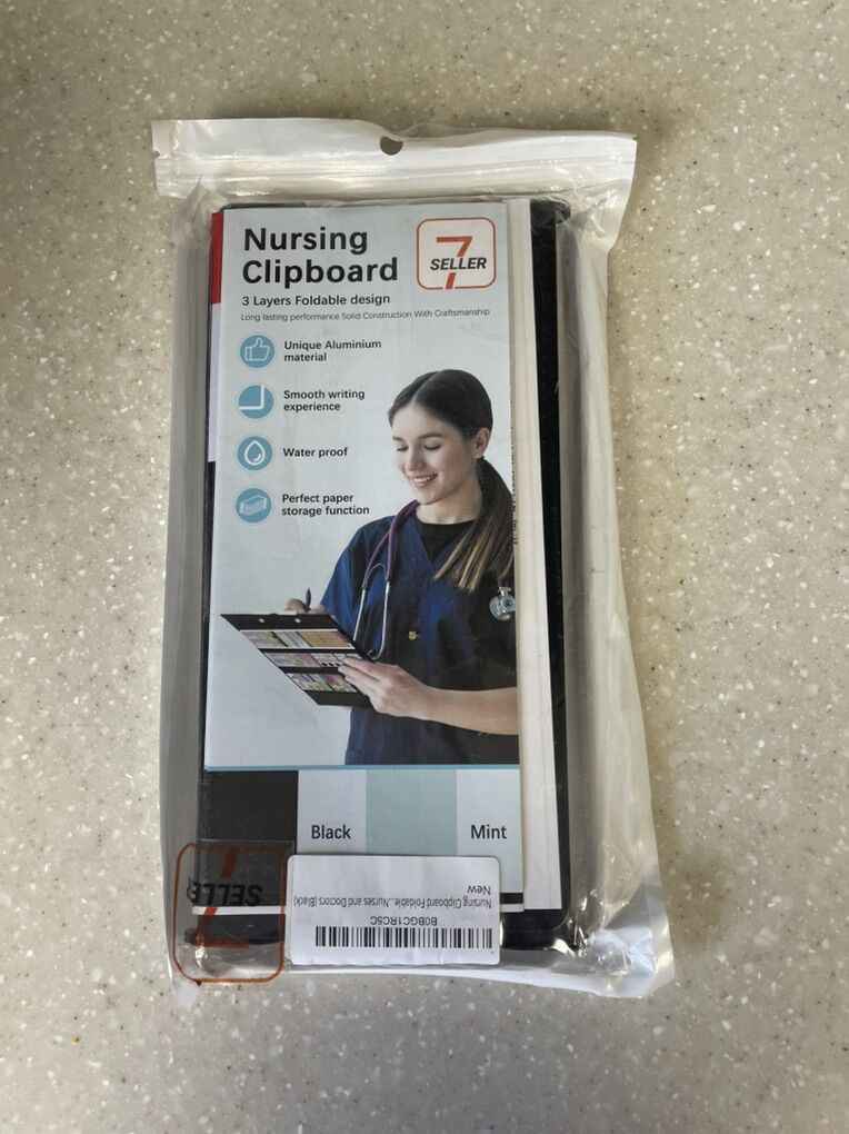 Nursing Clipboard Foldable 3 Layers Cheat Sheet