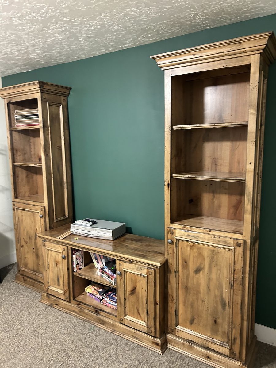 Tv stand cabinet custom made with alder