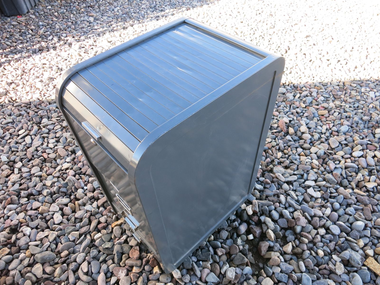 STEELMASTER VINTAGE HEAVY DUTY ROLL TOP METAL FILE CABINET