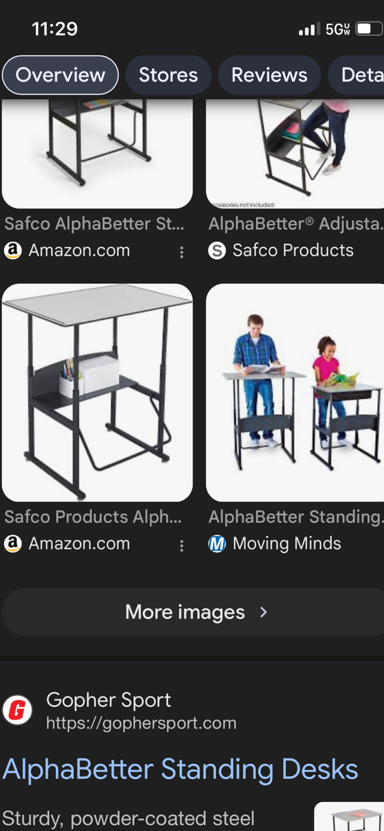 Awesome Alphabetter adult/kid sit/stand desk