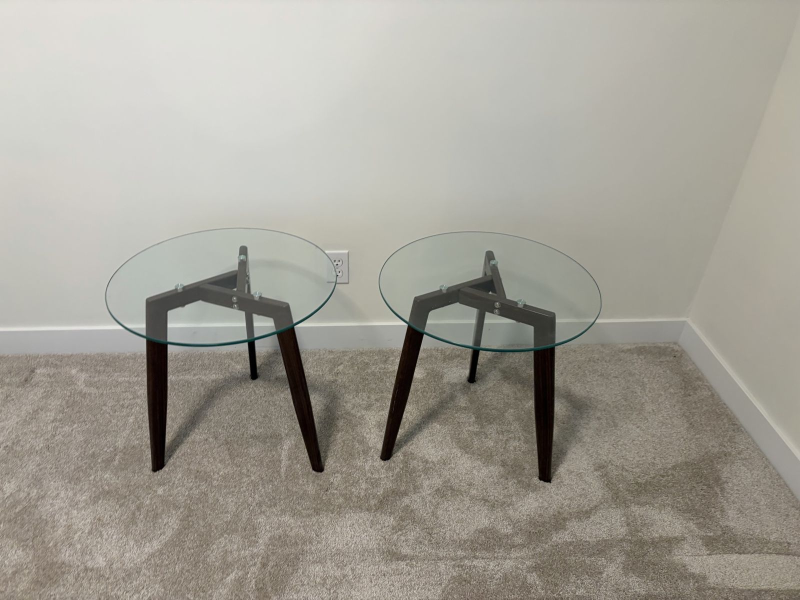 Article glass side tables