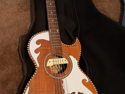 Bajo Sexto 12-String Acoustic-Electric Mexican Guitar with Gig Bag