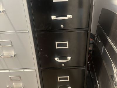 Filex Black 4-Drawer Metal Vertical Filing Cabinet