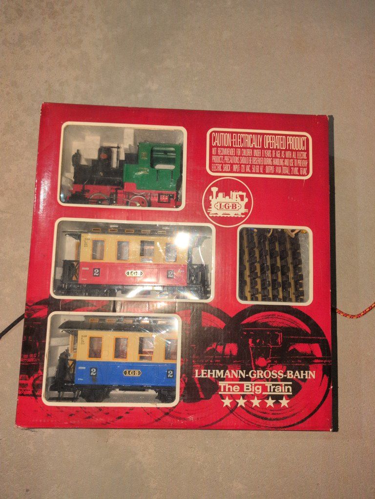 LGB Lehmann-Gross-Bahn The Big Train Vintage G Scale Electric Train Set in Box