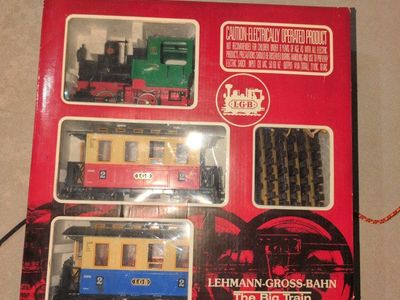 LGB Lehmann-Gross-Bahn The Big Train Vintage G Scale Electric Train Set in Box