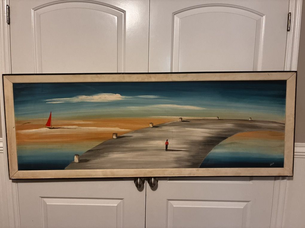 Stunning MCM Carlo Painting