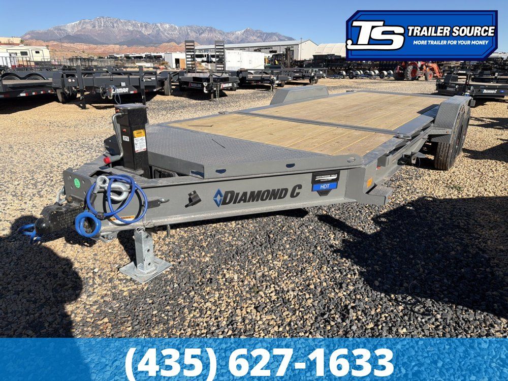 7x20 Diamond C HDT 210 Tilt Trailer - 23K GVWR - 18 Ply Tires