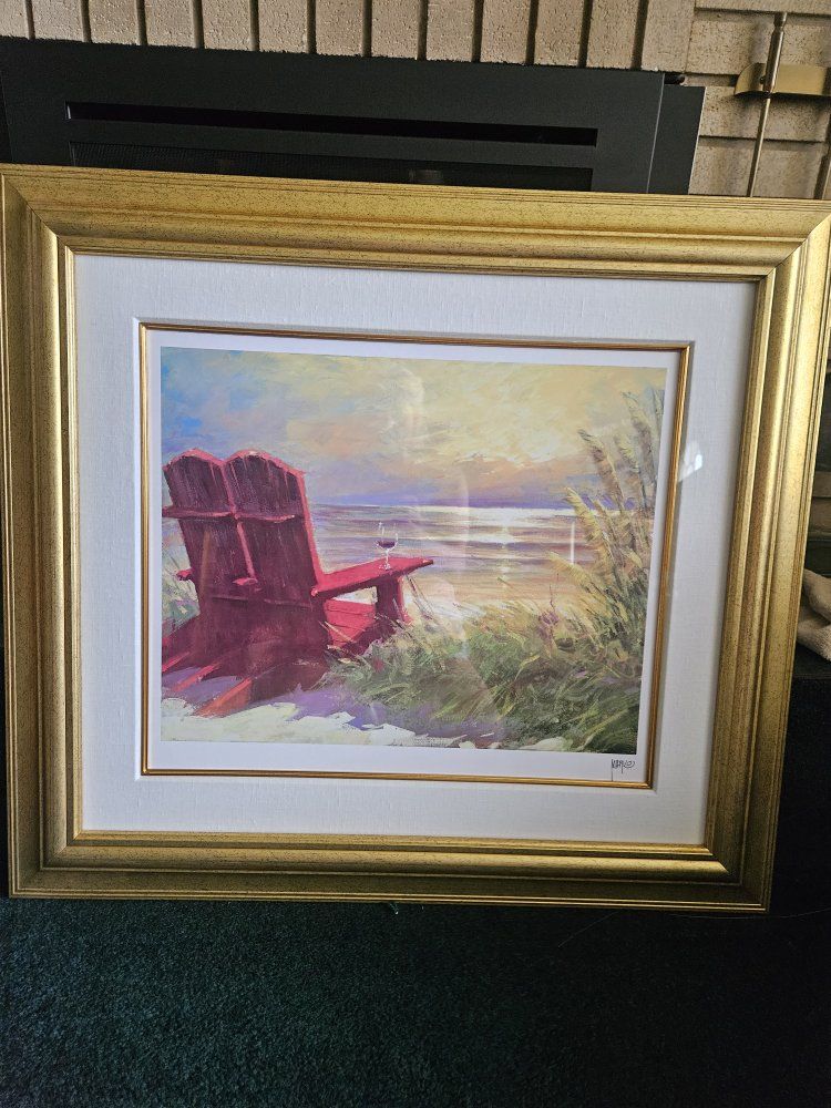 Marko Mavrovich Framed Art Print 'It Gets Better' Beach Scene