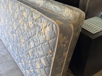 Twin Mattress and Box Spring Set - Like New Condition, Box Spring Sealed