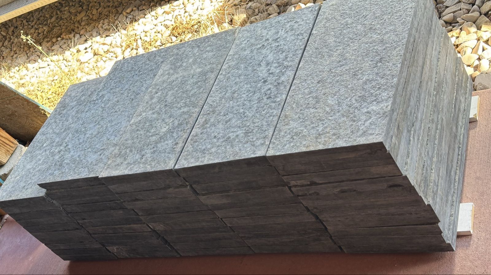 Black granite stone 