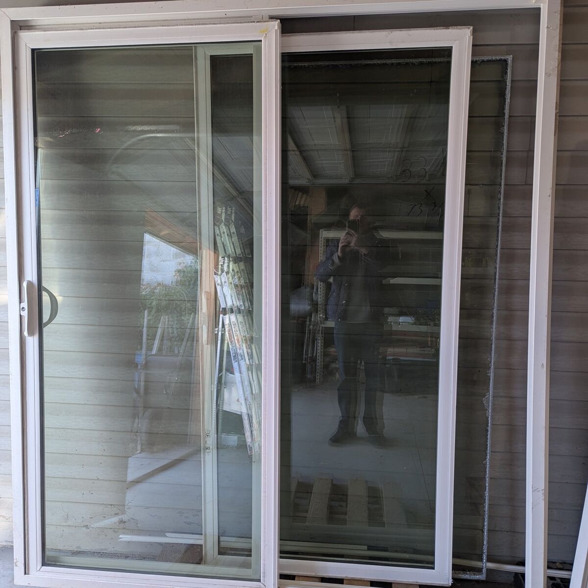 new 6'x6' sliding door