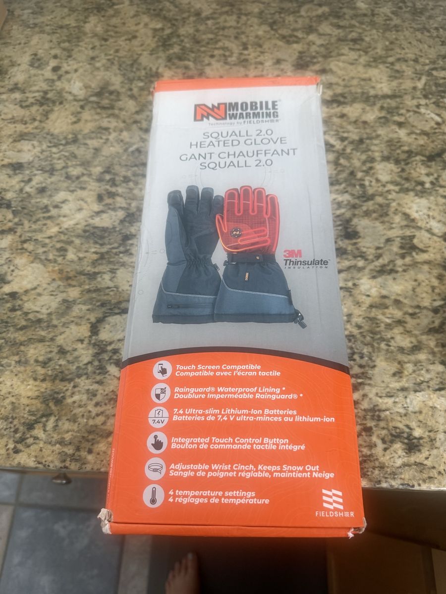 Mobile Warming Squall 2.0 Heated Gloves 3M Thinsulate Waterproof