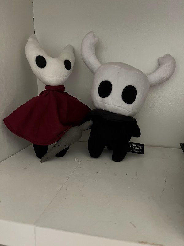 Hollow Knight Plushies: The Knight and Hornet Stuffed Animals - Set of 2 Collectible Figures