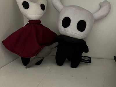 Hollow Knight Plushies: The Knight and Hornet Stuffed Animals - Set of 2 Collectible Figures