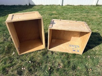 Two Wooden Crates