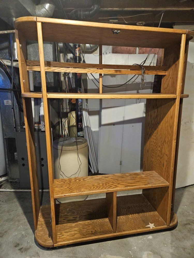 oak entertainment center