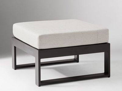 West Elm Portside Aluminum Outdoor Ottoman with Cover