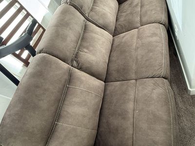 Brown Reclining Sofa couch