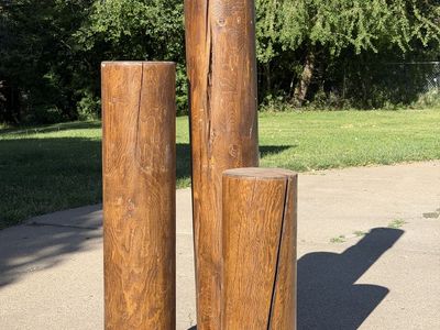 Rustic Decorative Dock Pilings / Boat Tie-Off Posts – Set of 3