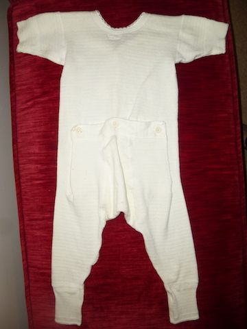 Child's Drop Down Bottom/Long Johns, Baby Outfit-Antique/Vintage