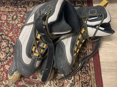 Used Inline Skates Black and Grey Soft Boot Roller Blades