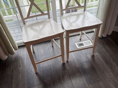 2 counter chairs -used